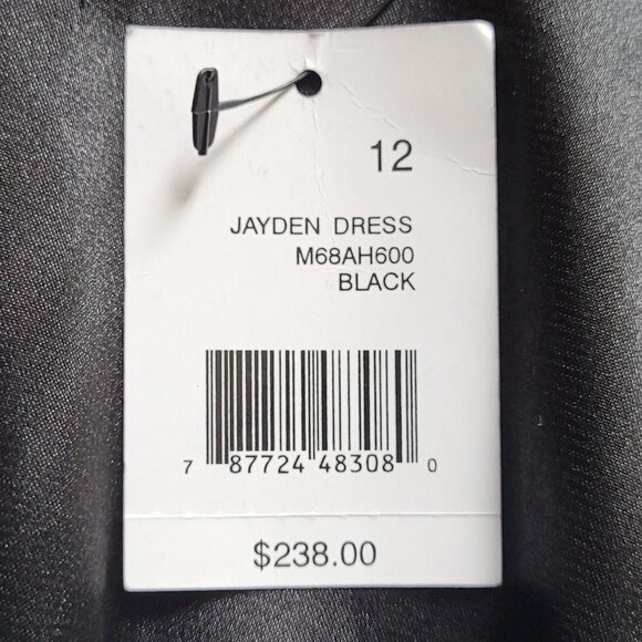 Tahari dress Jayden sleeveless satiny LBD little black dress evening formal new - Picture 14 of 16